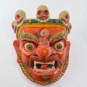 TIBETAN CEREMONIAL MASK Tibeta