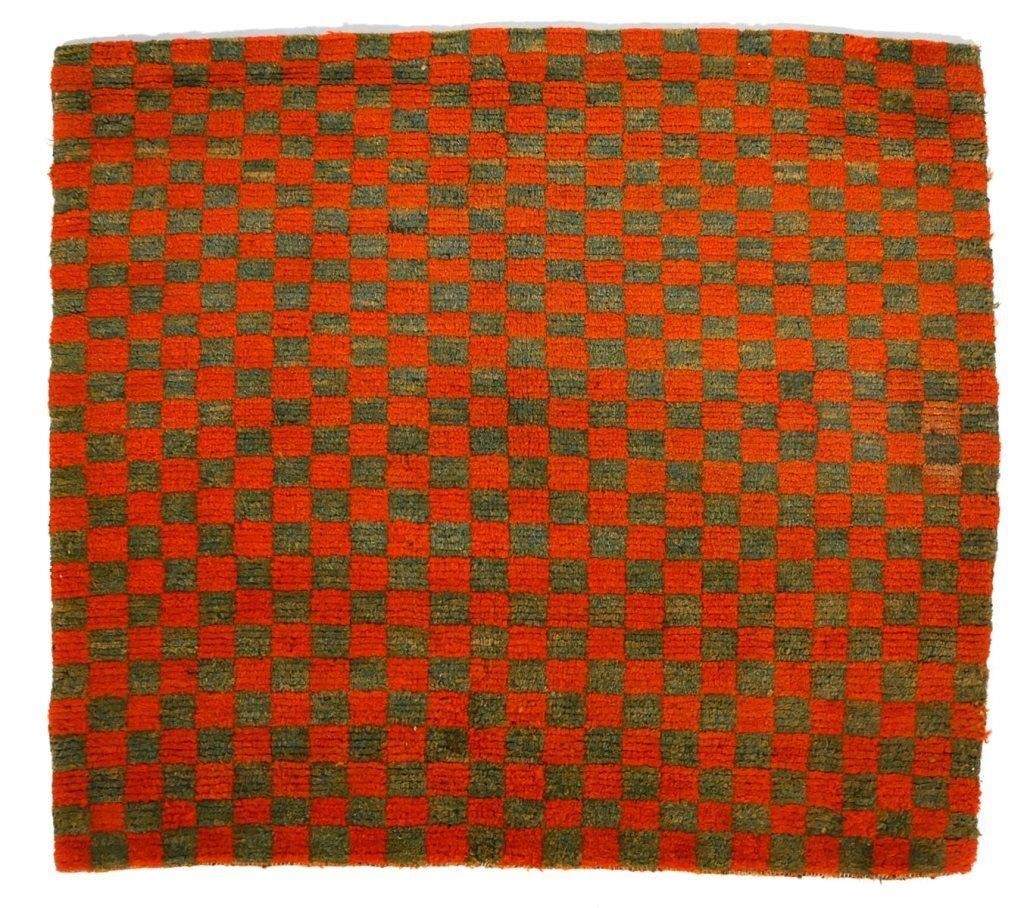 TIBETAN CHECKERBOARD RUGHandmade