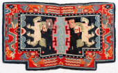 TIBETAN DRAGON SADDLE RUG, 37.