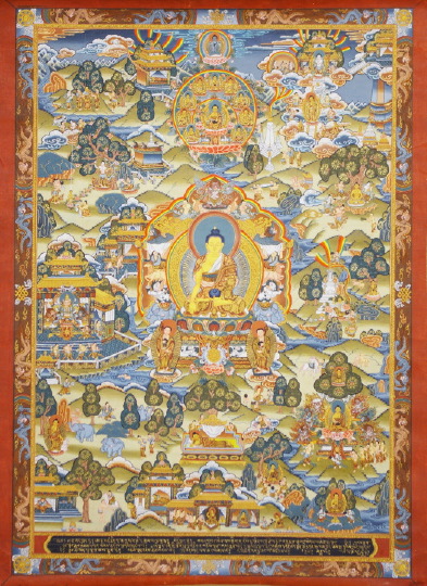 Tibetan Elaborately Illuminated and