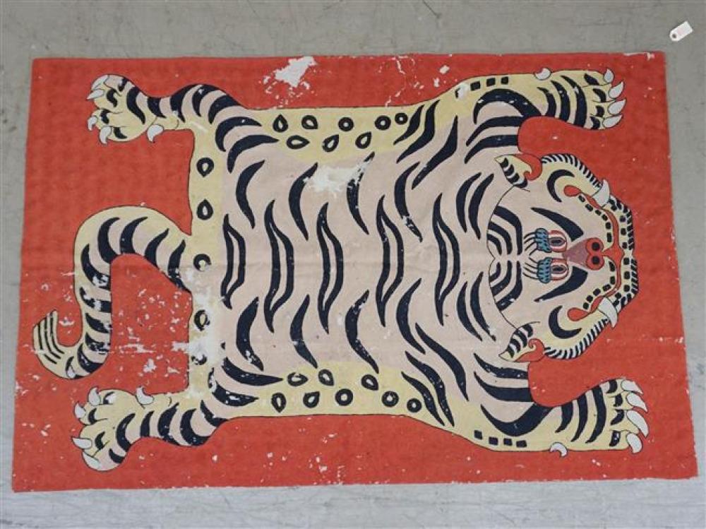 TIBETAN FLATSTITCH RUG (DAMAGE),