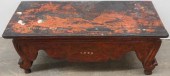 TIBETAN GILT AND ROUGE LACQUER