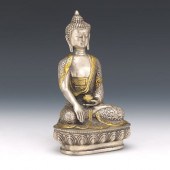TIBETAN GILT AND SILVER TONE S