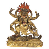 TIBETAN GILT BRONZE ALIDHASANA