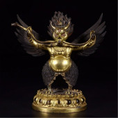 TIBETAN GILT BRONZE BUDDHIST E