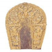 TIBETAN GILT BRONZE BUDDHIST M