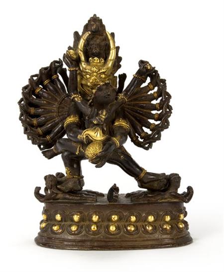 Tibetan Gilt-Bronze Figure of