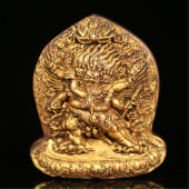 TIBETAN GILT BRONZE SAMANTAKA