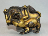 TIBETAN GILT COPPER REPOUSSE B