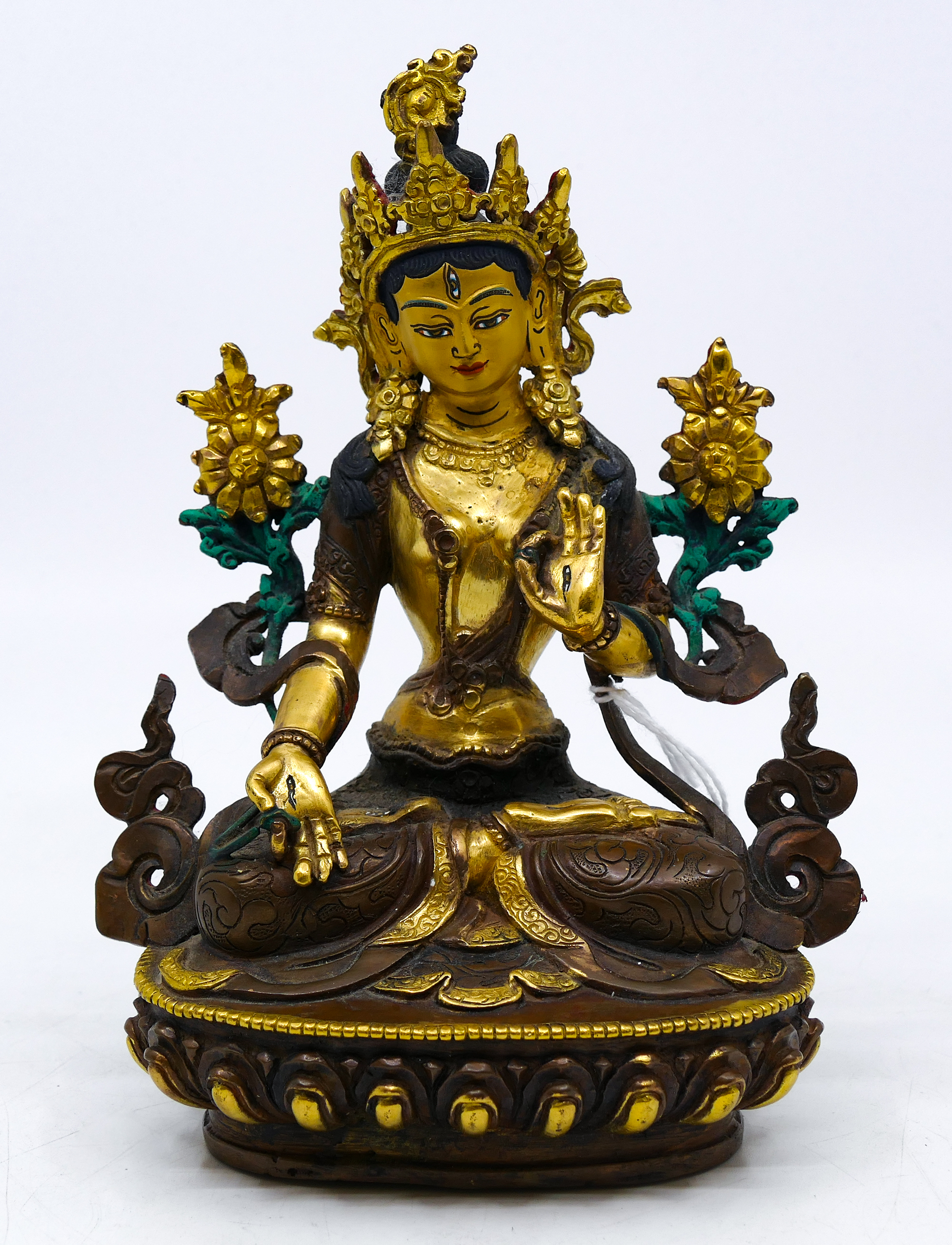 Tibetan Gilt Lacquered Bronze