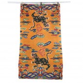TIBETAN GOLDEN WOOL HAND KNOTT