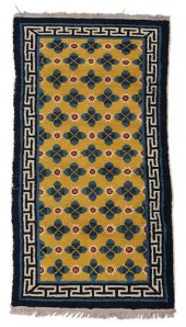 TIBETAN HAND KNOTTED WOOL RUGm