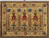 TIBETAN HARDSTONE & BRASS FILI