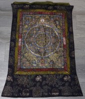 TIBETAN MANDALA THANGKA SCROLL