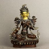 TIBETAN MIXED METAL SEATED BOD