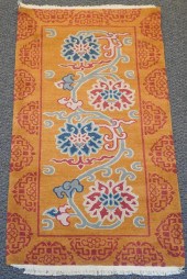 TIBETAN OCHRE GROUND RUG 6FT 1