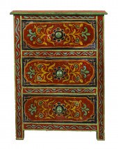 TIBETAN PAINT DECORATED CHEST