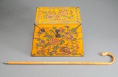 TIBETAN PAINTED GESSO AND IRON