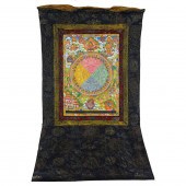 TIBETAN PAINTED THANGKA MANDAL