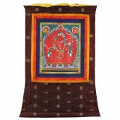 TIBETAN PAINTED THANGKA Tibeta