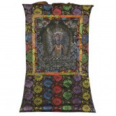 TIBETAN PAINTED THANGKA Tibeta