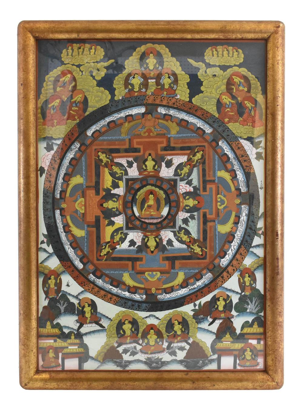 TIBETAN PAINTED THANGKA19th/20th