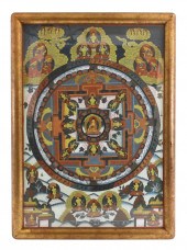 TIBETAN PAINTED THANGKA19th/20