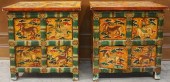 TIBETAN POLYCHROME DECORATED W