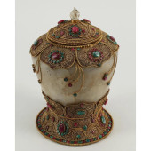 TIBETAN ROCK CRYSTAL BOWL MOUN