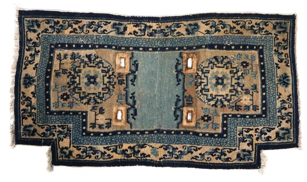 TIBETAN SADDLE BLANKET EARLY 20TH
