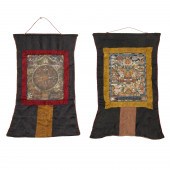 TIBETAN SCHOOL, (2) THANGKA Ti