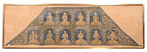 TIBETAN SILK AND GOLD THREAD