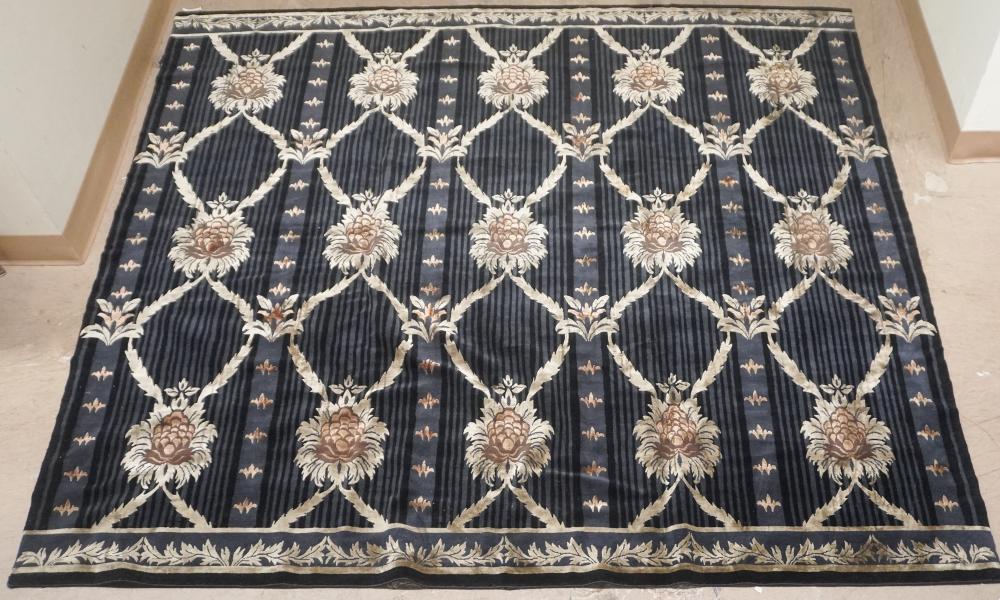 TIBETAN SILK AND WOOL RUG, 9 FT 5