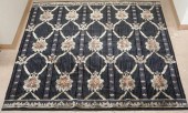 TIBETAN SILK AND WOOL RUG, 9 F