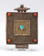 TIBETAN SILVER AND BRASS GAU 1