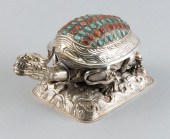 TIBETAN SILVER BIXI-FORM BOX L
