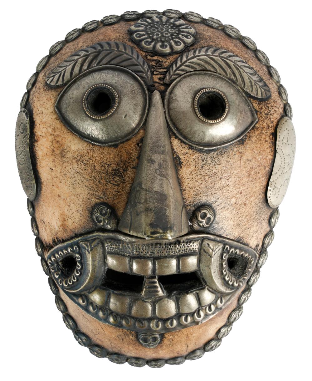 TIBETAN SILVER-MOUNTED