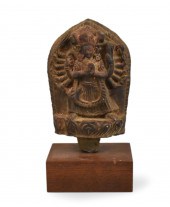 TIBETAN STONE CARVED BUDDHA W/