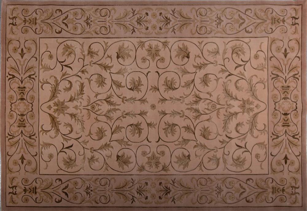 TIBETAN TABRIZ DESIGN SILK AND WOOL