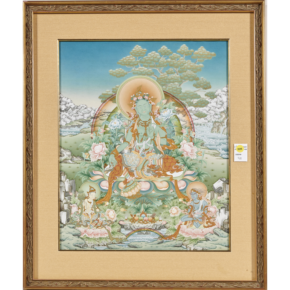 TIBETAN THANGKA DEPCITING