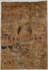 TIBETAN THANGKA, LATE 1700STib