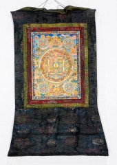 TIBETAN THANGKA MANDALA Tibeta