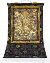 TIBETAN THANGKA MANDALA Tibeta