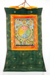 TIBETAN THANGKA MANDALA Tibeta