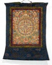 TIBETAN THANGKA MANDALA Tibeta