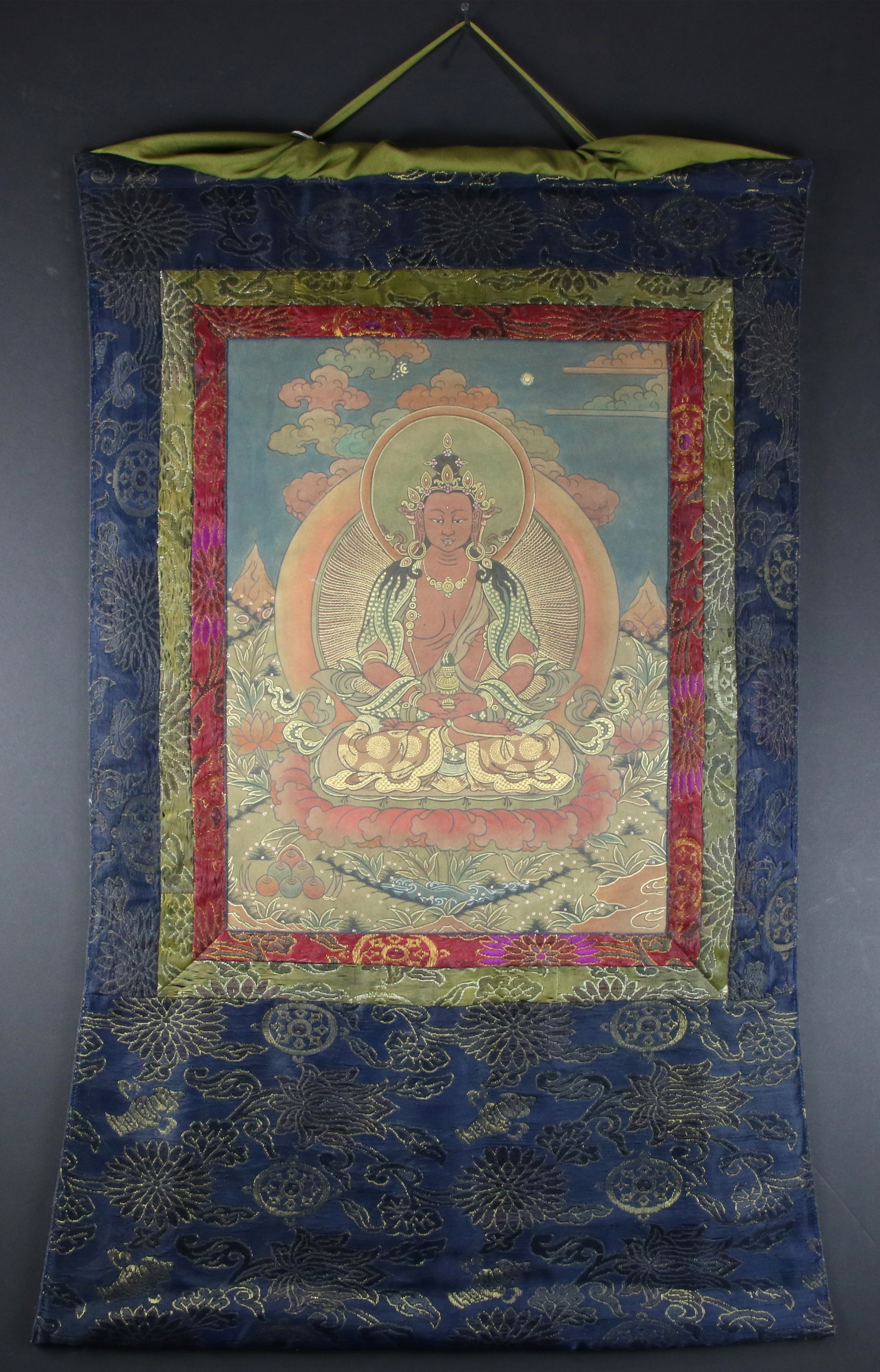 TIBETAN THANGKA OF AMITABLA Tibetan