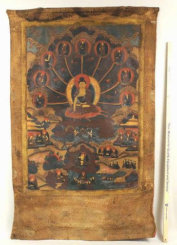 TIBETAN THANGKA OF BUDDHA