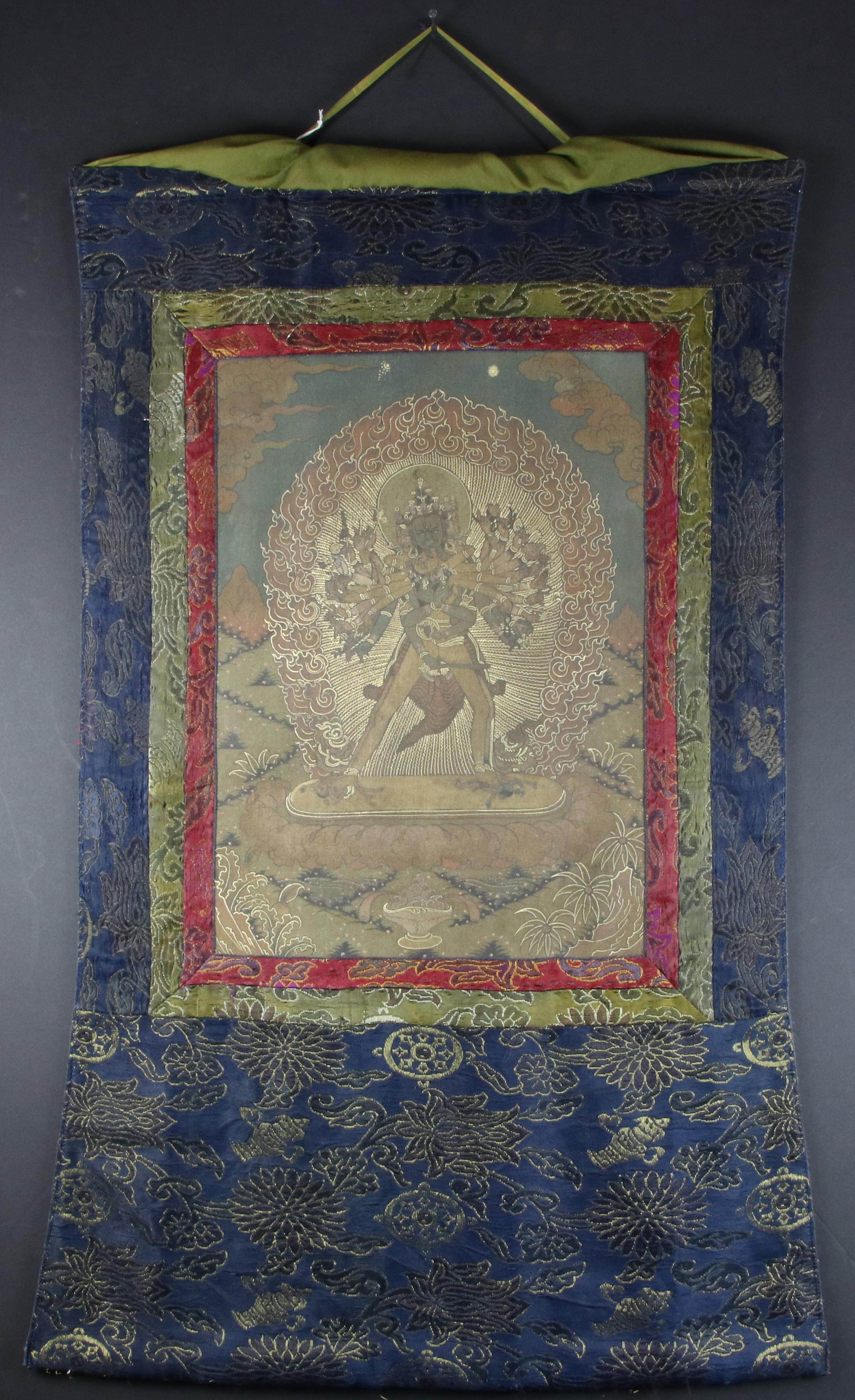 TIBETAN THANGKA OF CHAKRASAMVARA