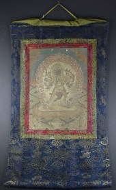 TIBETAN THANGKA OF CHAKRASAMVA