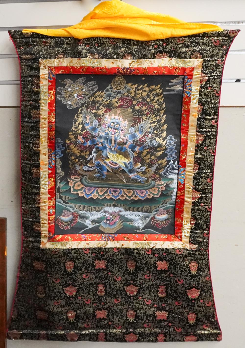 TIBETAN THANGKA OF HEVAJRA, 20TH